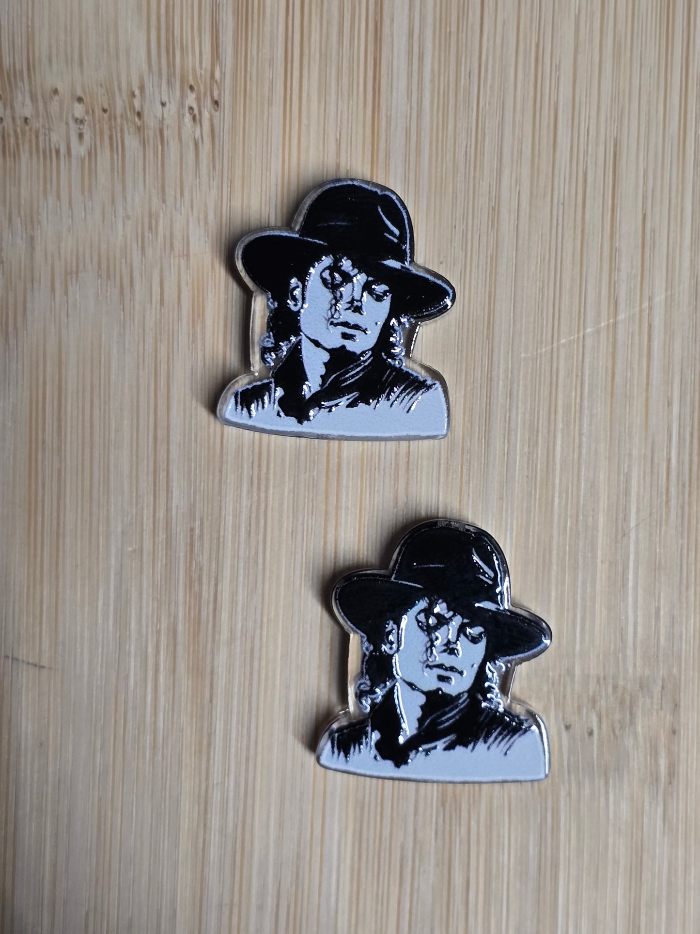 Acrylic focal beads- 90's pop star