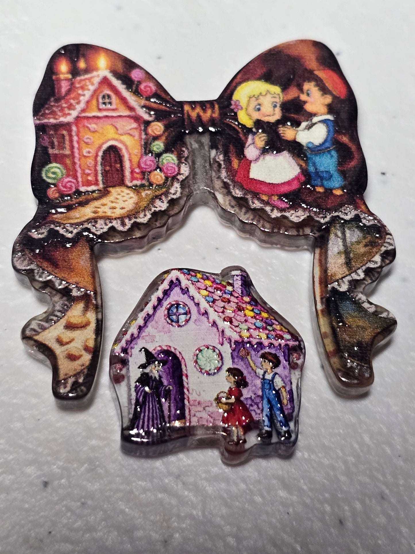 Acrylic focal beads- bow sets
