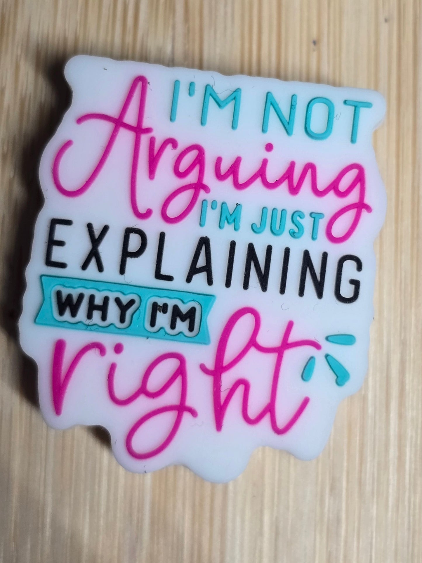 Focal silicone beads sarcastic humor