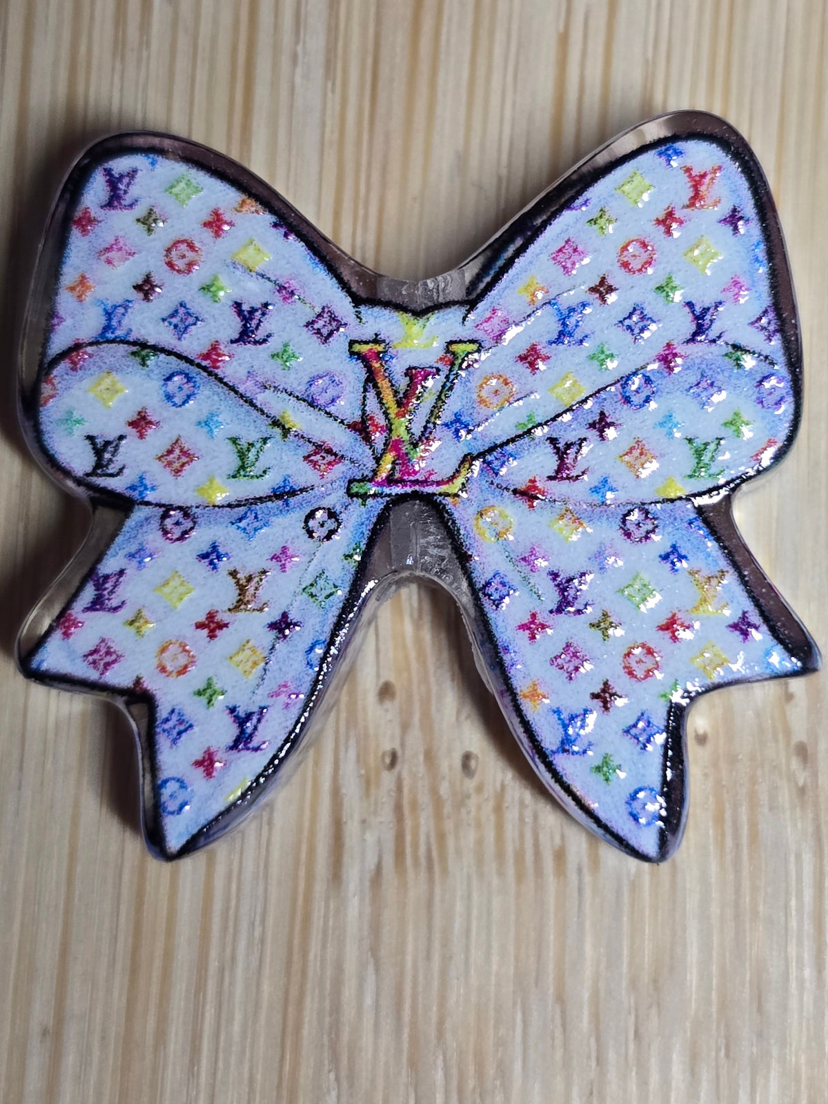 Acrylic focal beads designer inspired bows