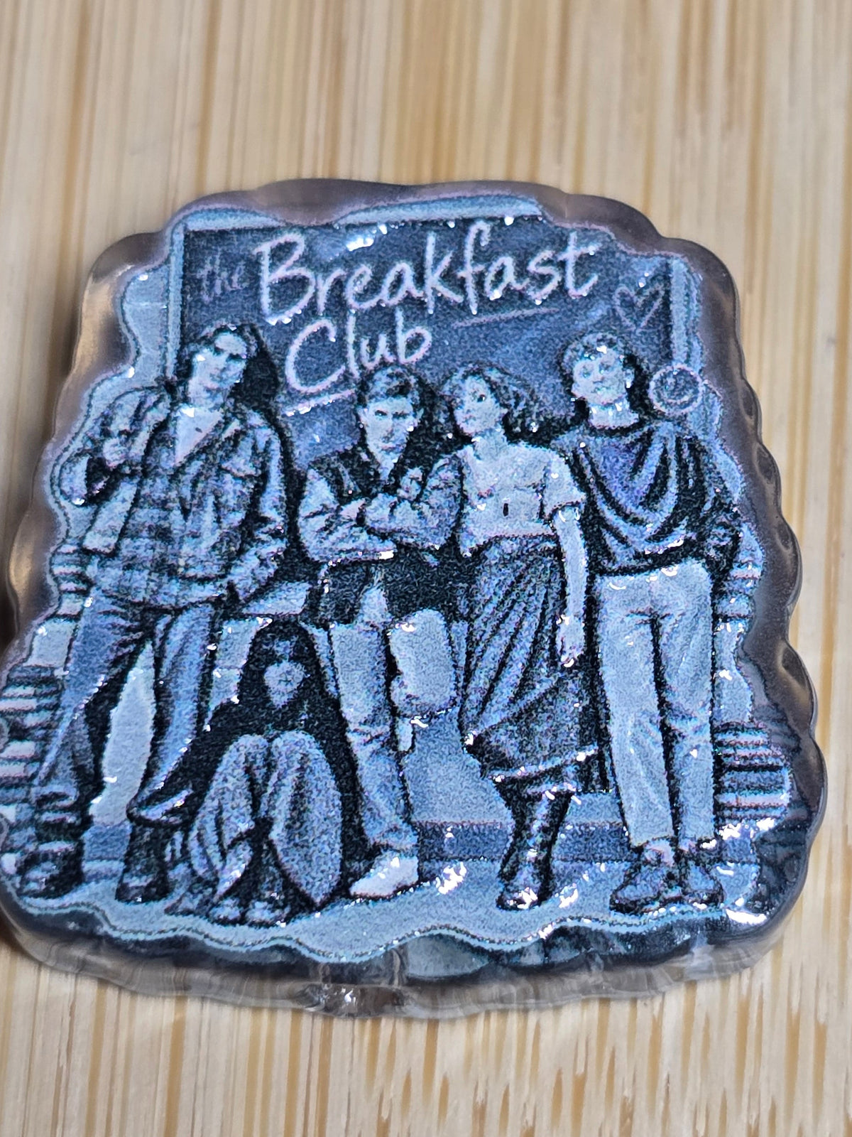 Acrylic focal beads- 80's movie classic