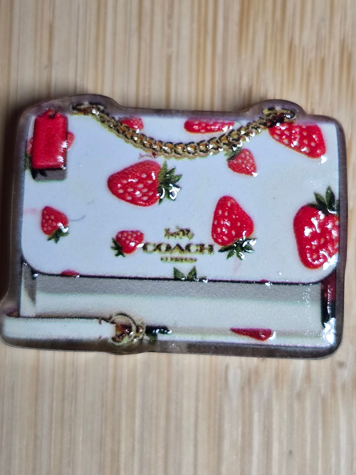 Acrylic focal beads- designer purses