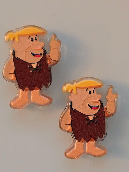 Acrylic focal beads 70's cartoon
