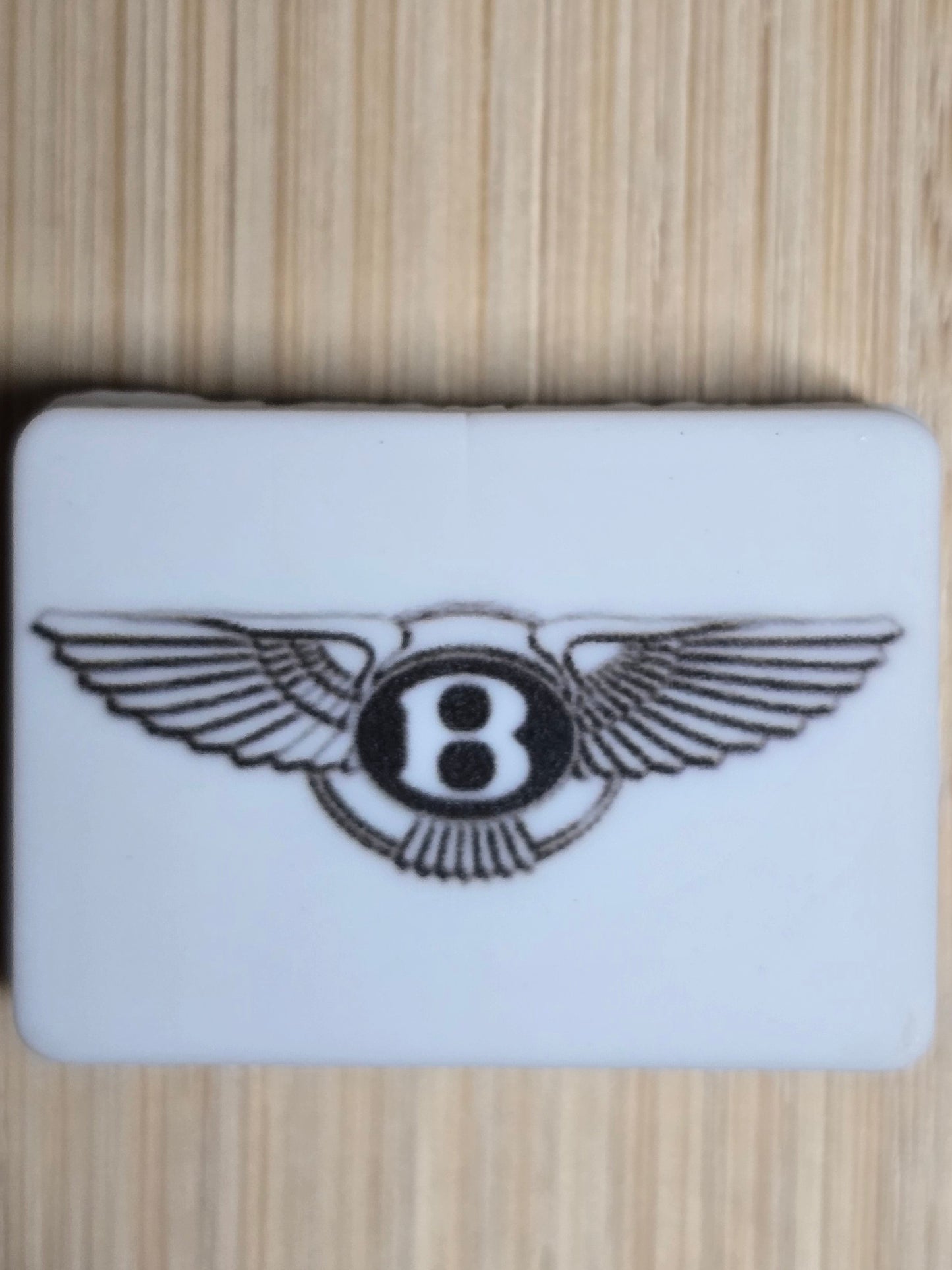 Focal silicone printed beads car logo