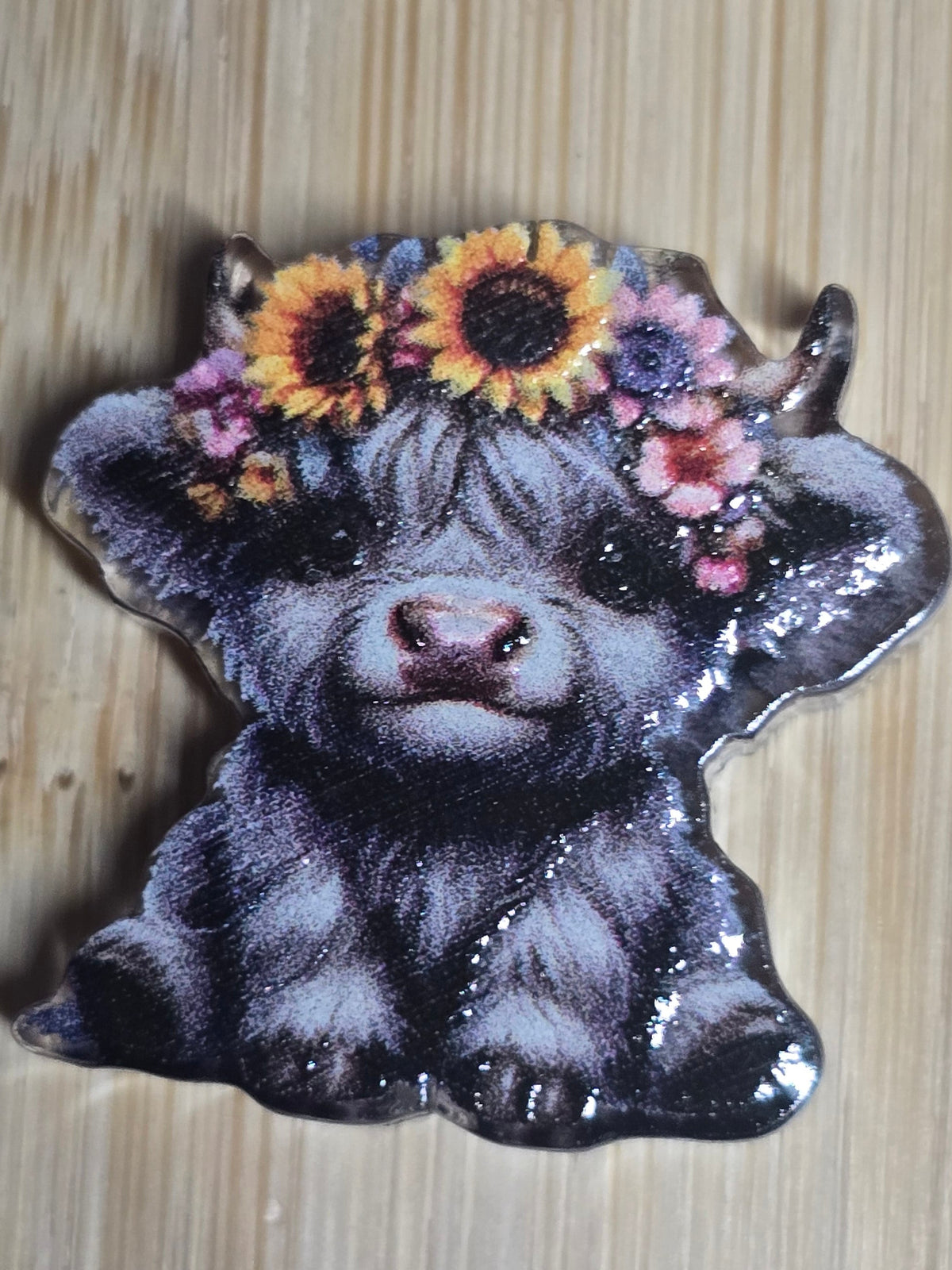 Acrylic focal beads all about cows