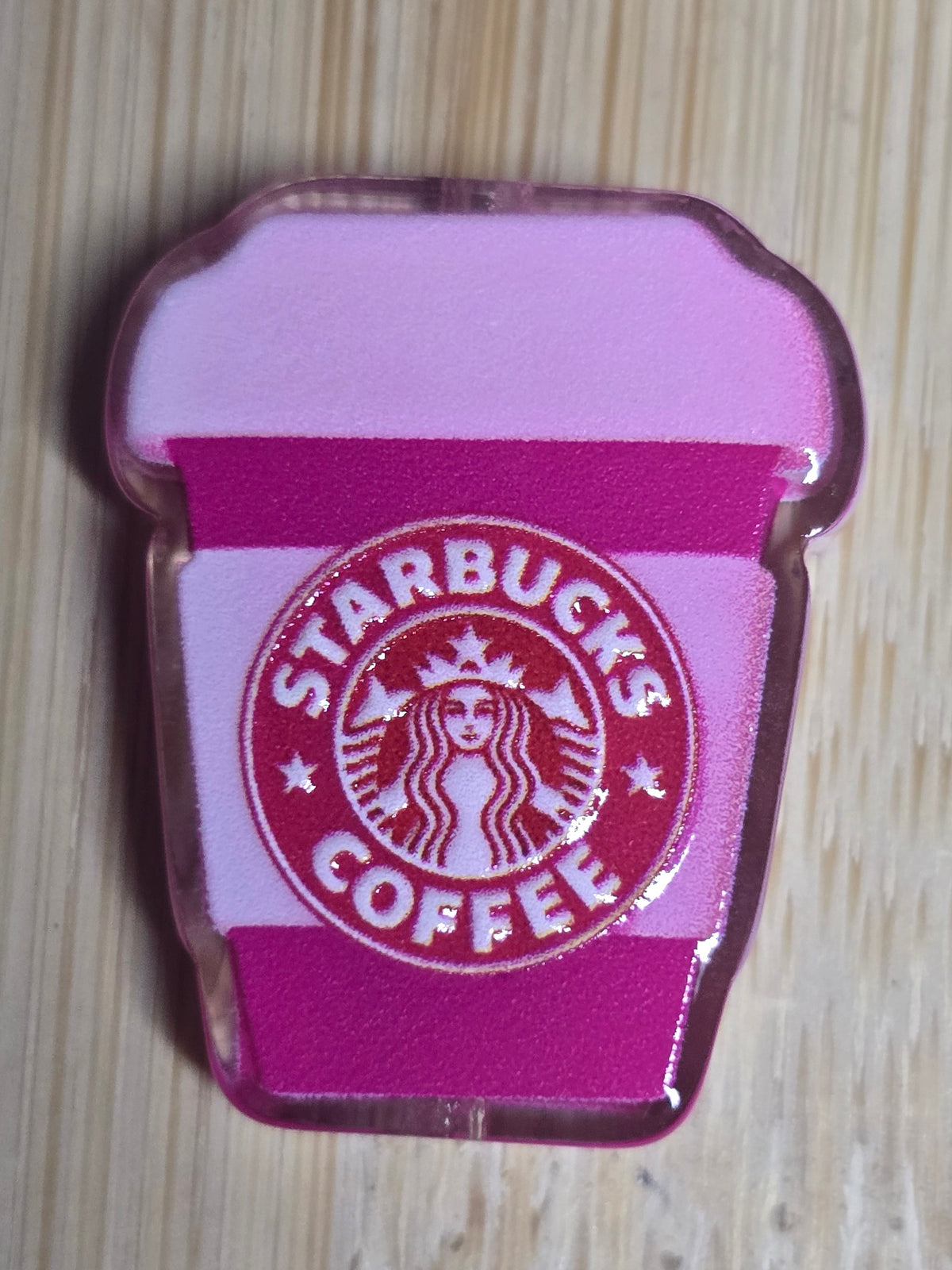 Acrylic focal beads- coffee