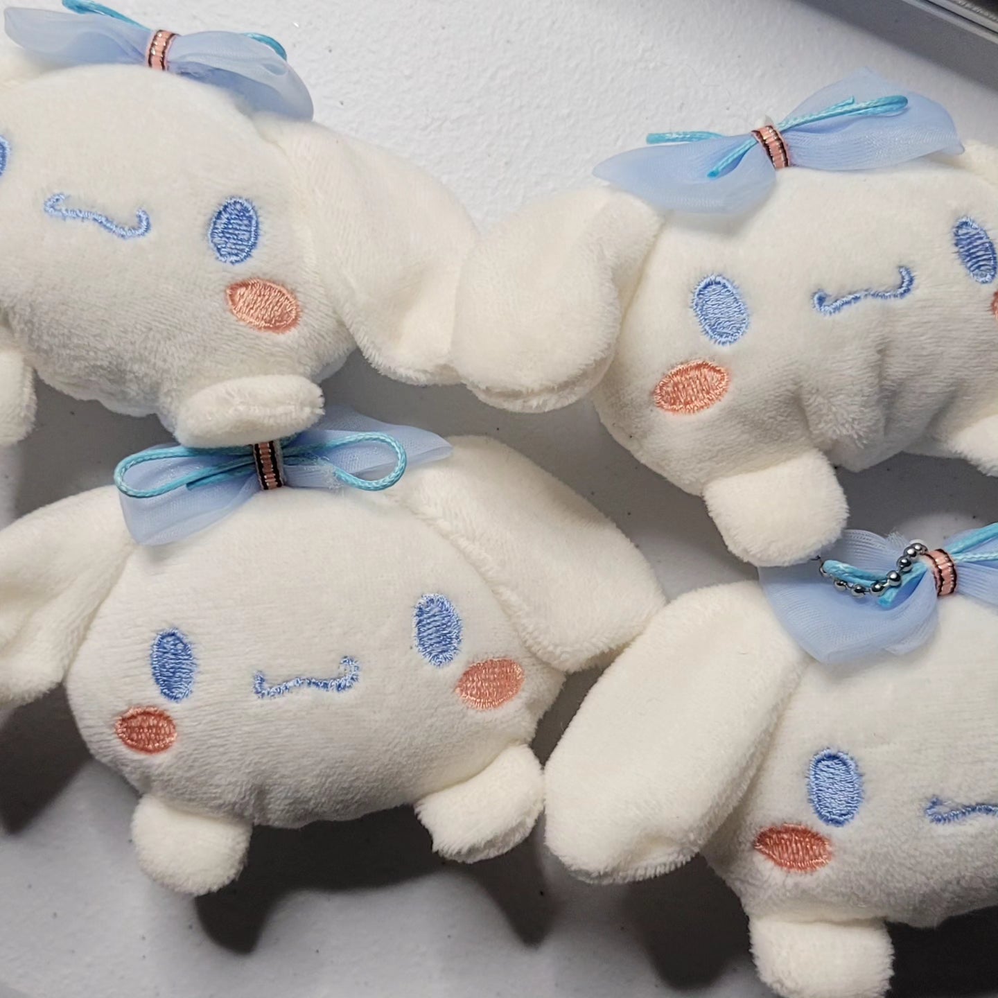 Small plush Head keychain- cinnamoroll