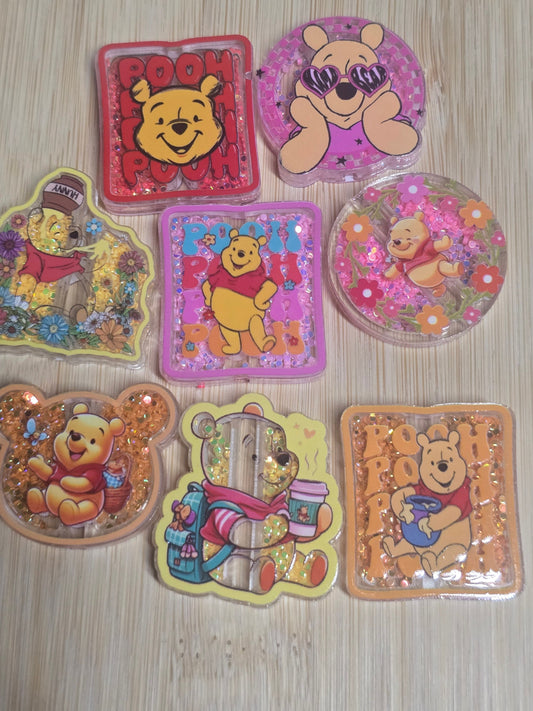 Acrylic shaker focal beads DS bear