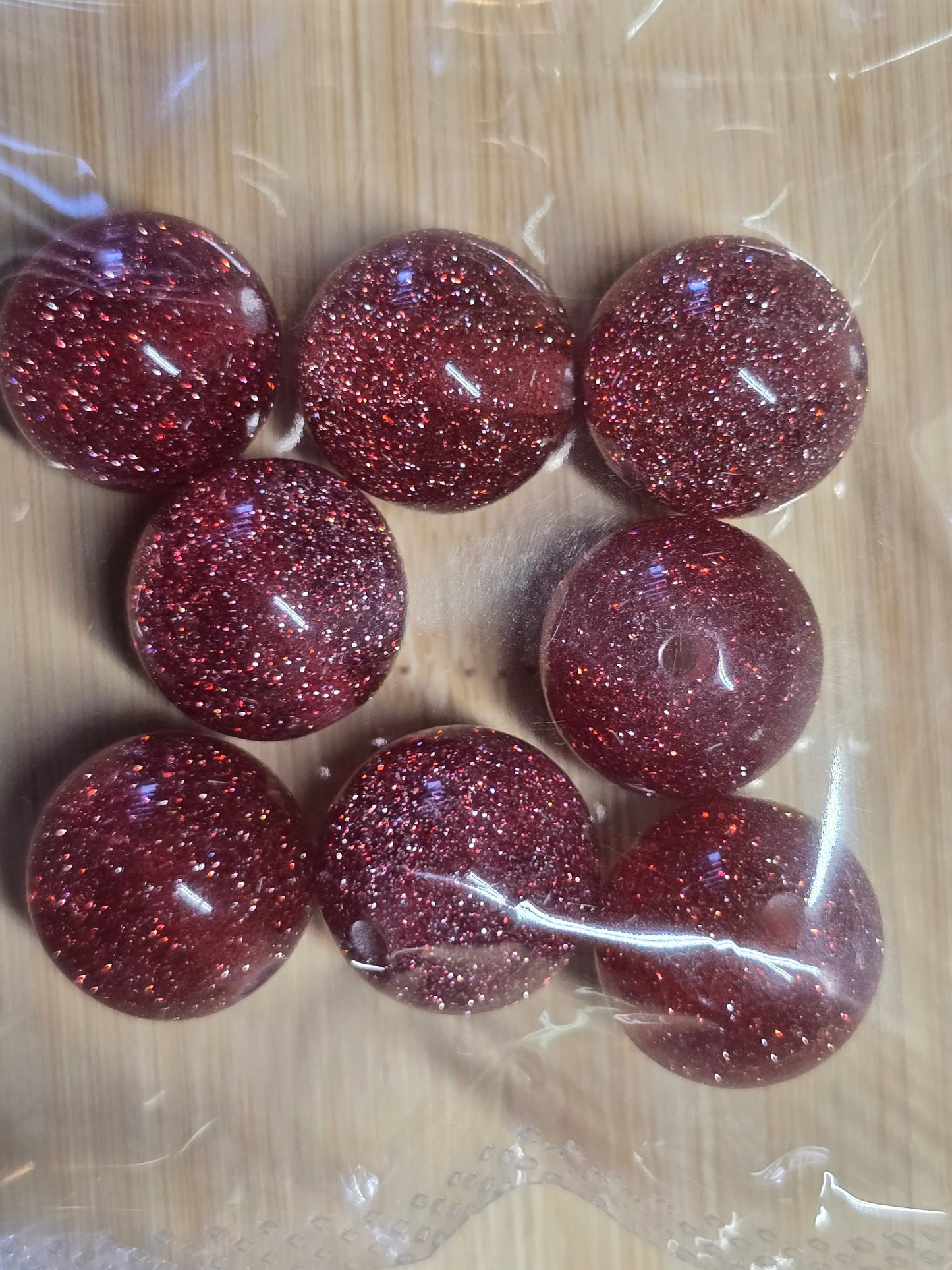 Small packs of acrylic beads