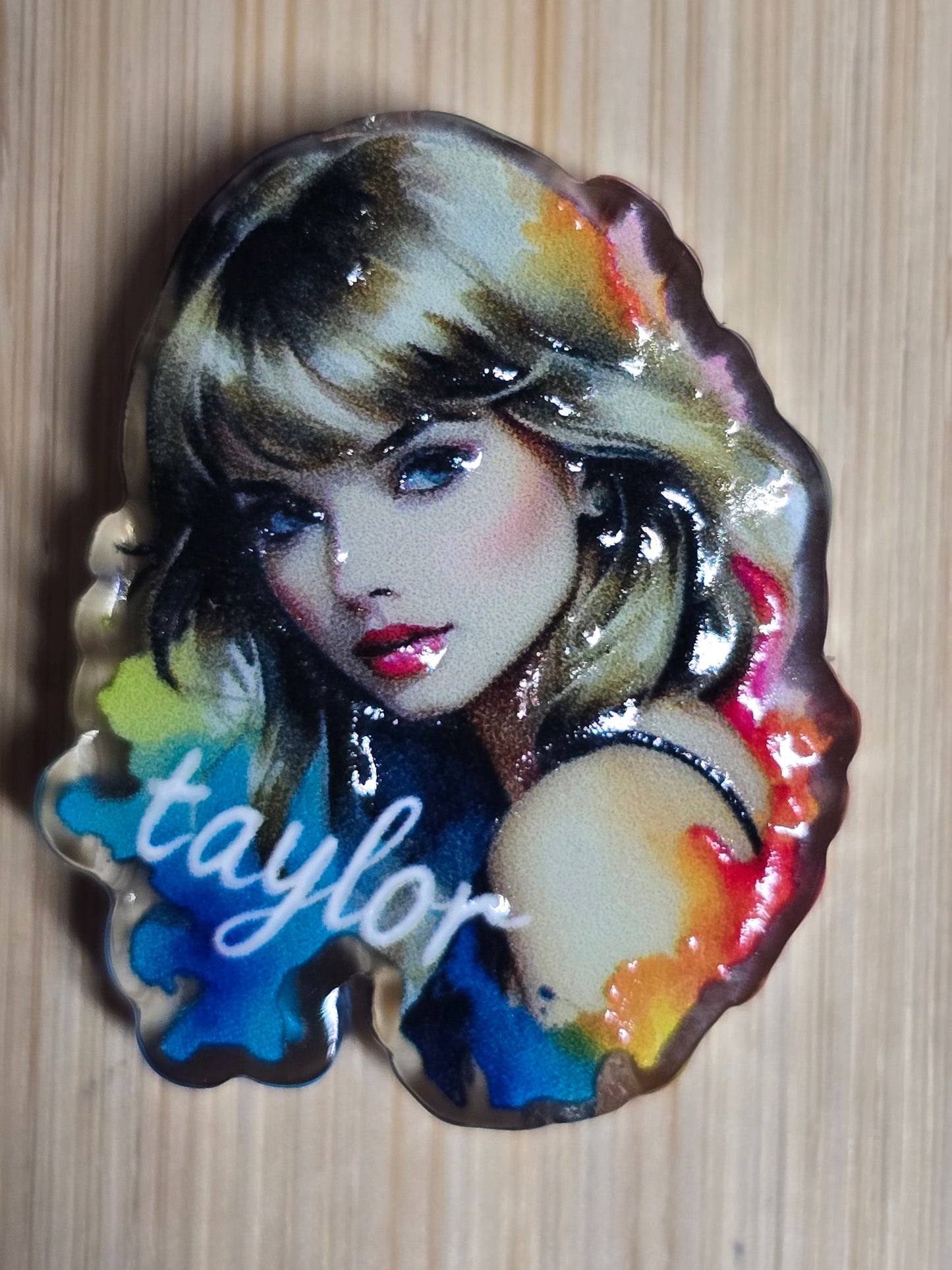 Acrylic focal beads popular female music artist