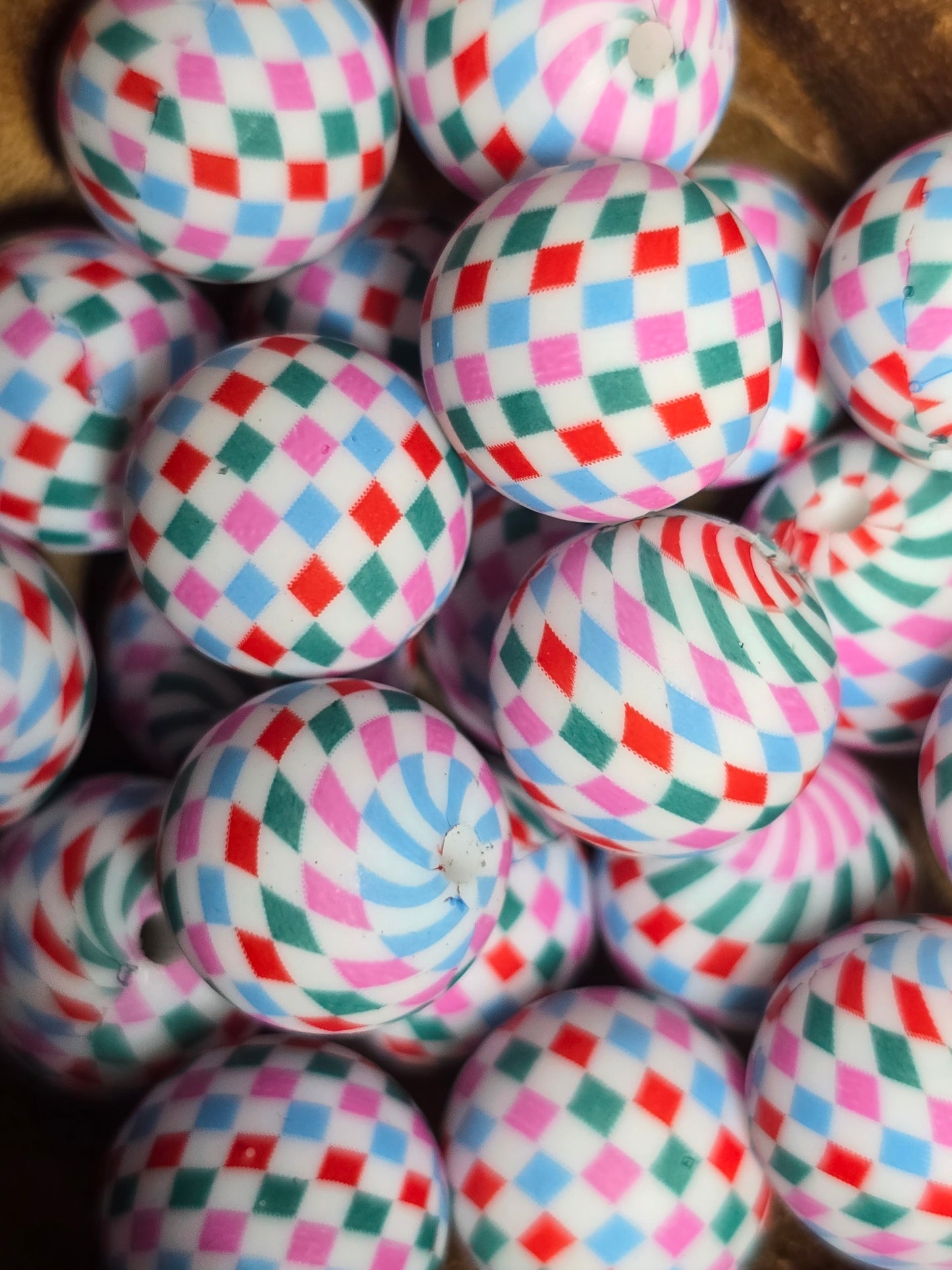 15mm silicone printed beads