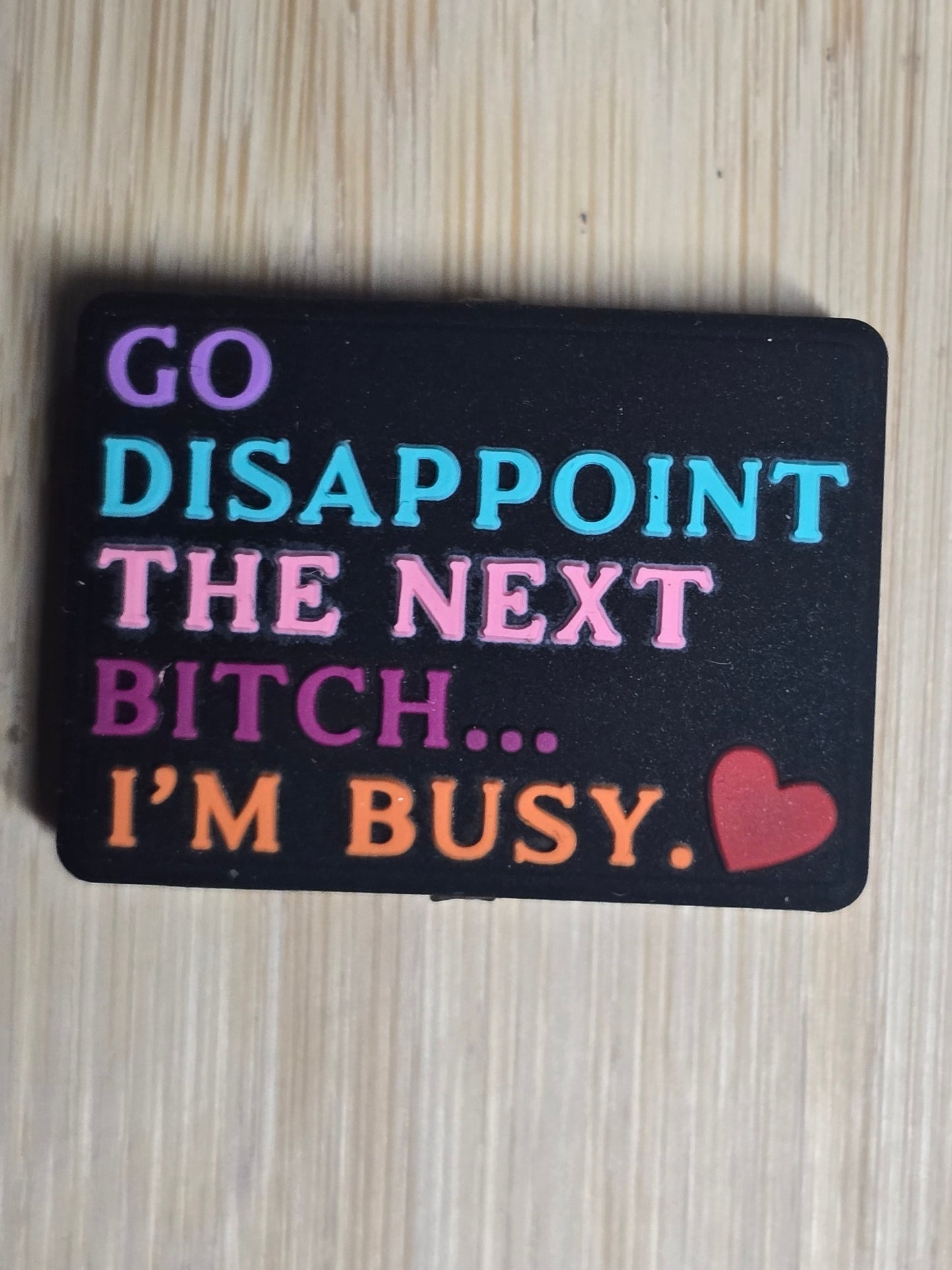 Focal silicone beads sarcastic humor