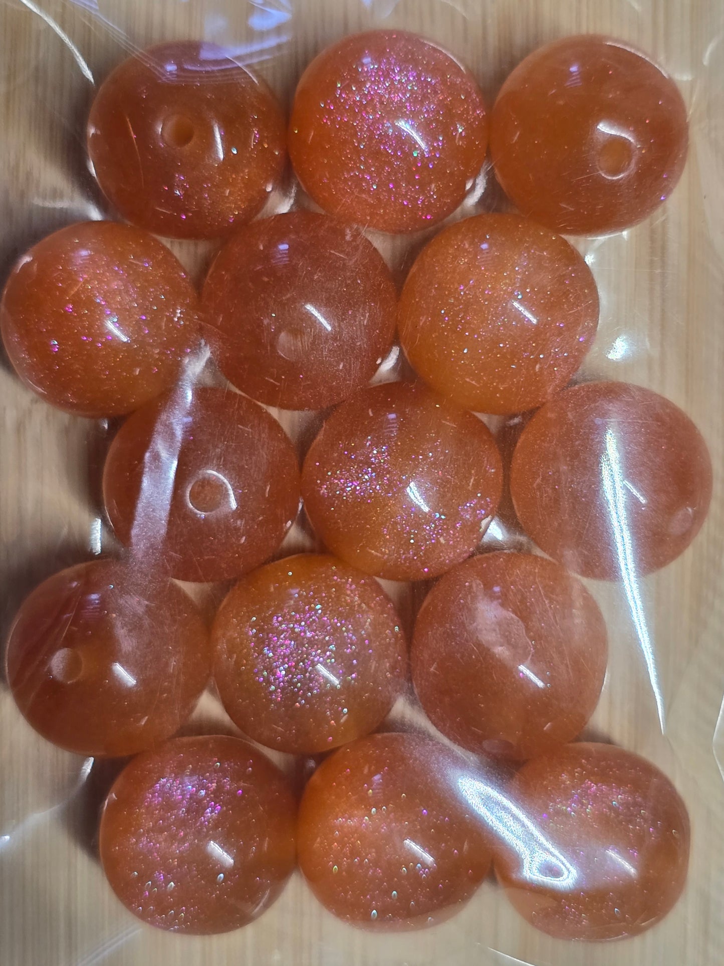 Large pack of acrylic beads- 15mm