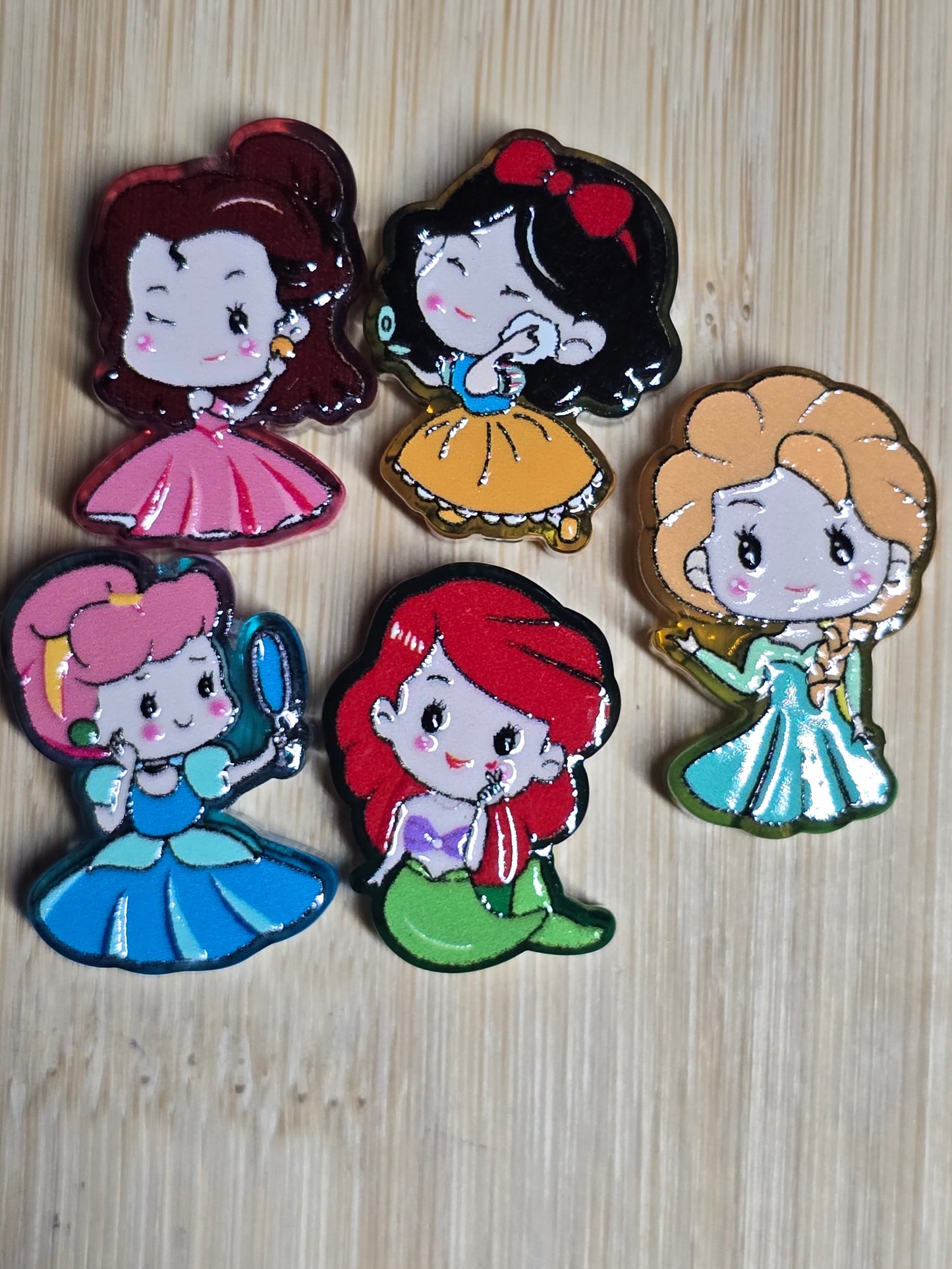 Acrylic focal beads- princess mixes