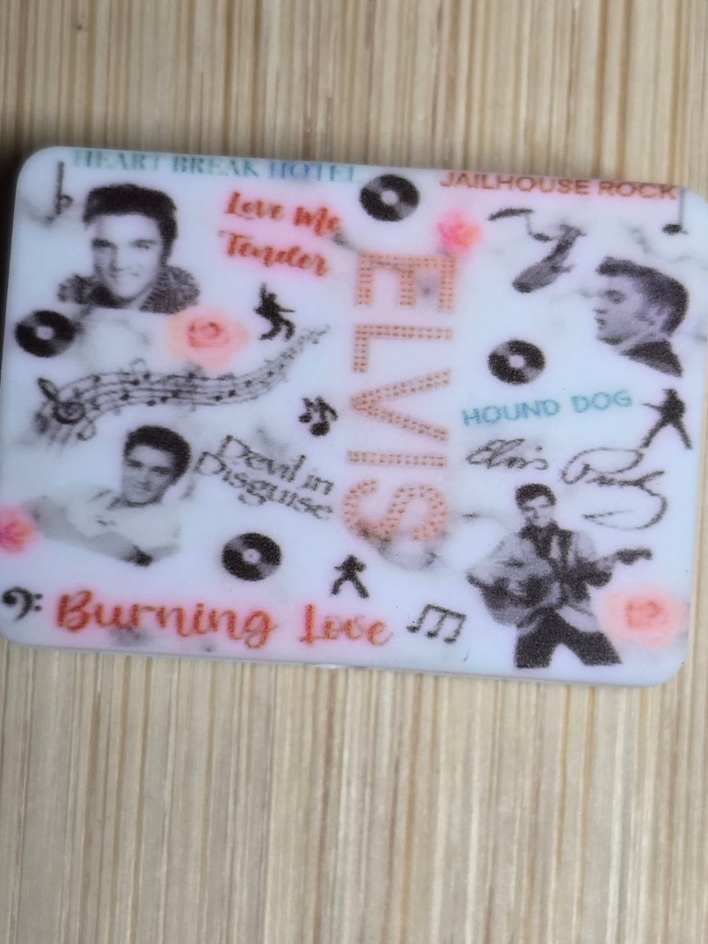 Focal silicone printed beads singer/actor