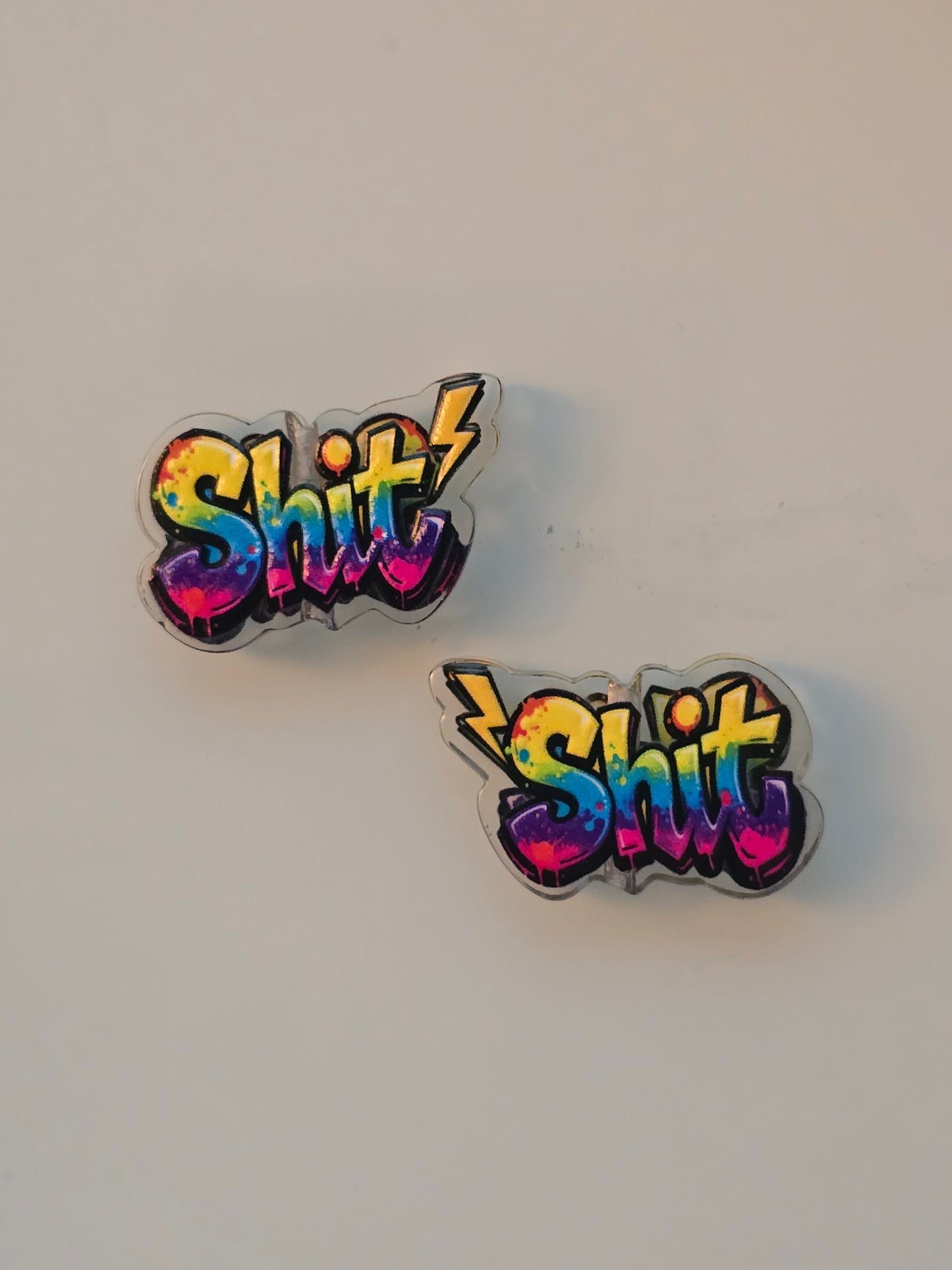 Acrylic focal beads adult language