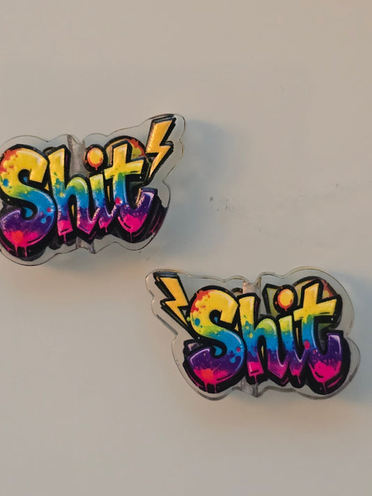 Acrylic focal beads adult language