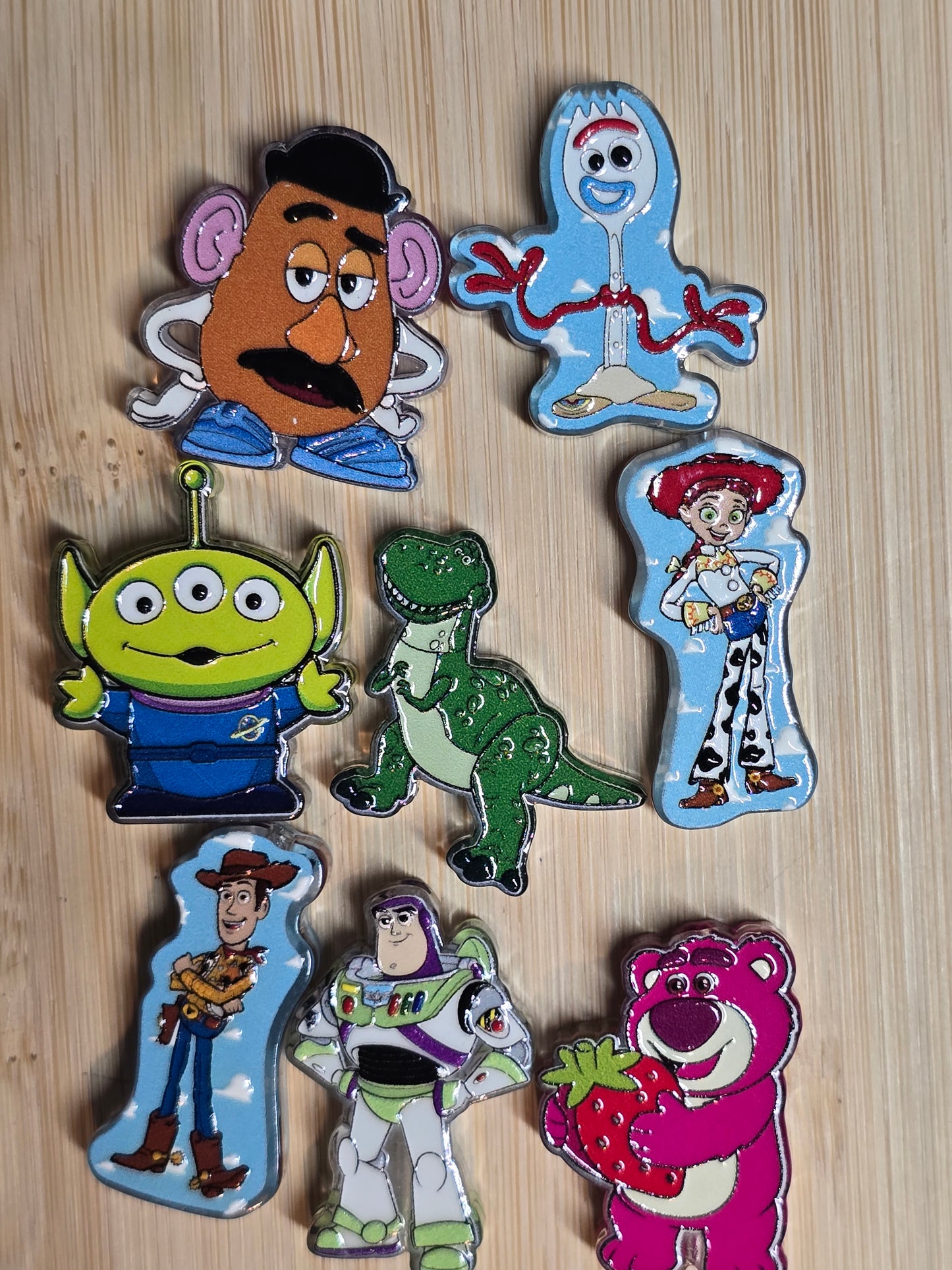 Acrylic focal beads DS movie characters mix