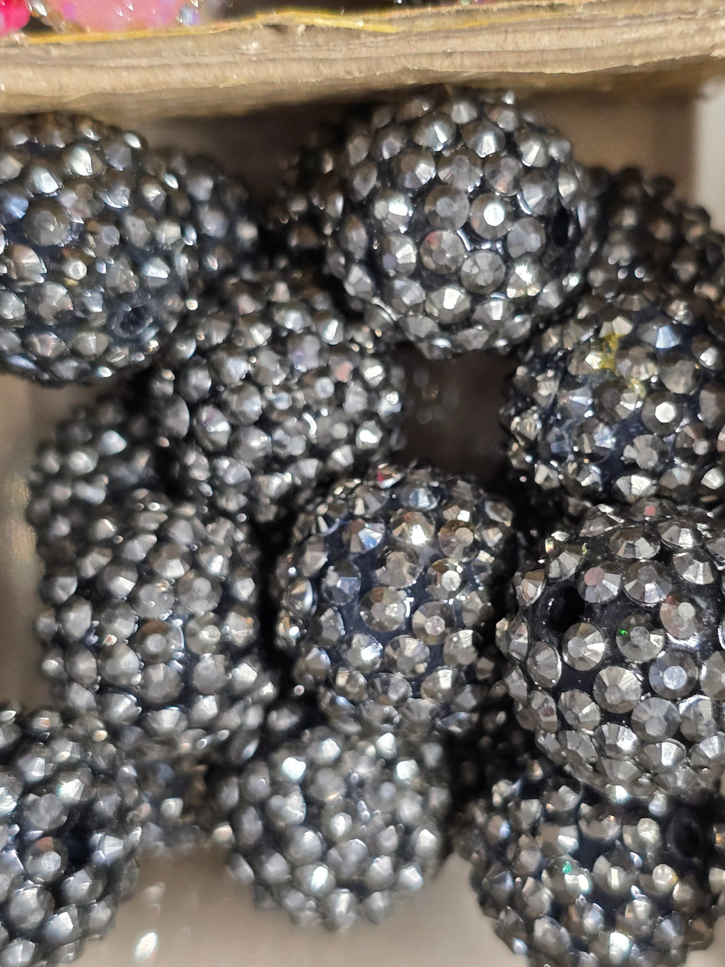 Rhinestone beads 20mm