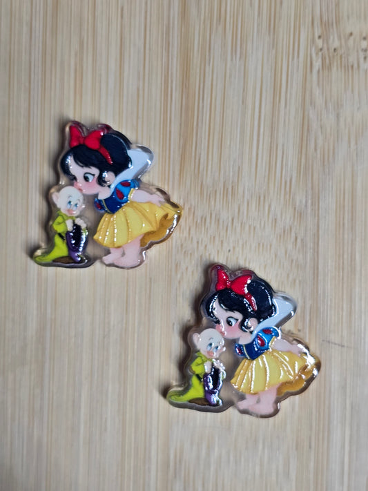 Focal- acrylic focal beads DS baby princess