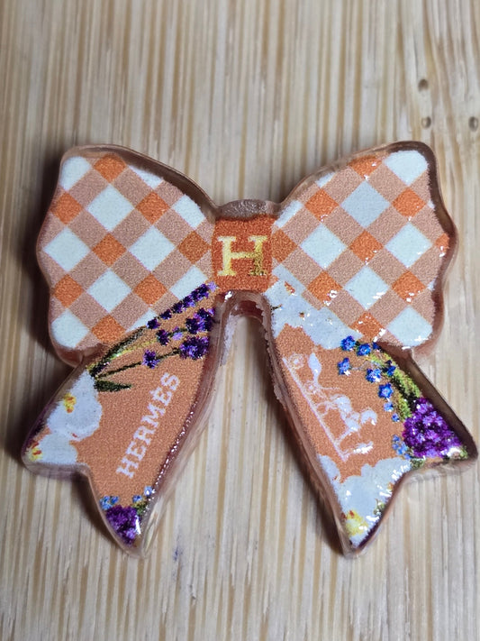 Acrylic focal beads designer inspired bows