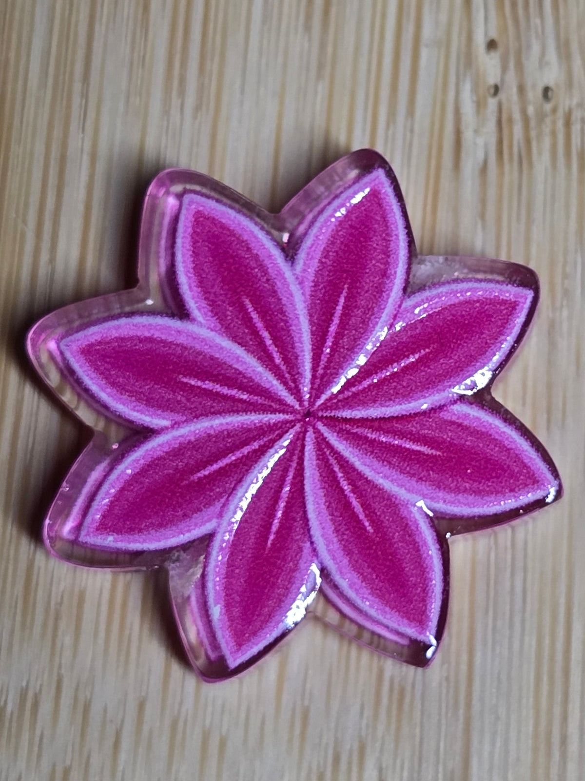 Acrylic focal beads- flower