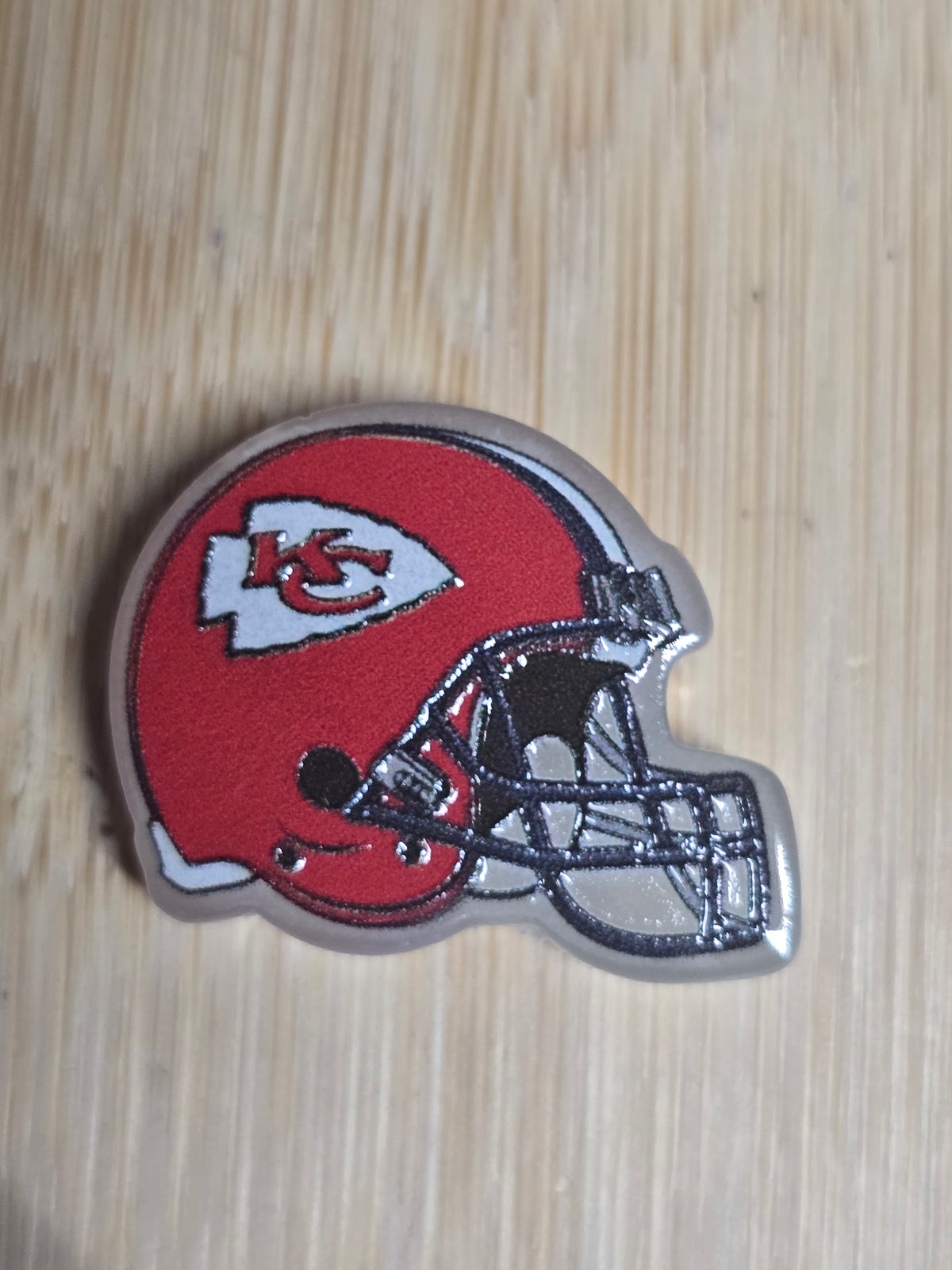 Acrylic focal beads- sports helmets