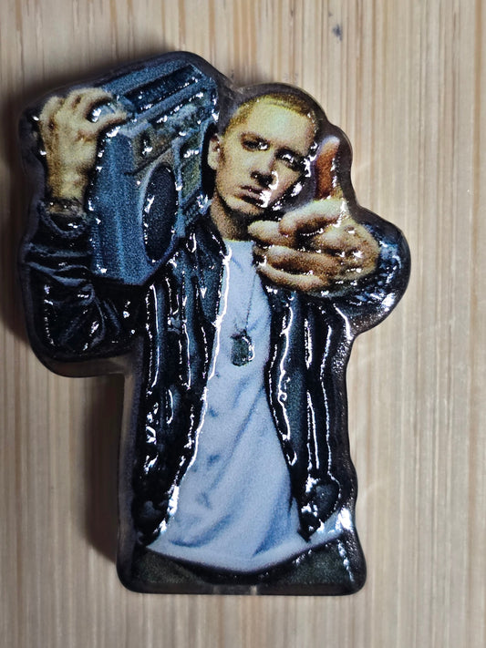 Acrylic focal beads rapper shady