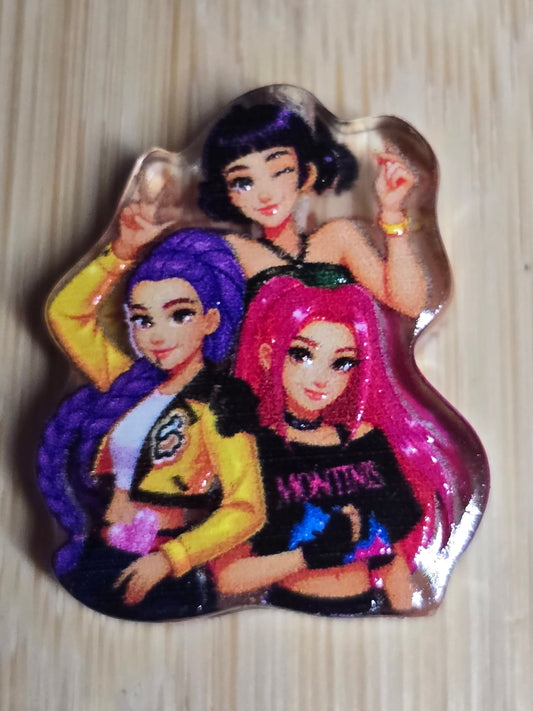 Acrylic focal beads- Kpop