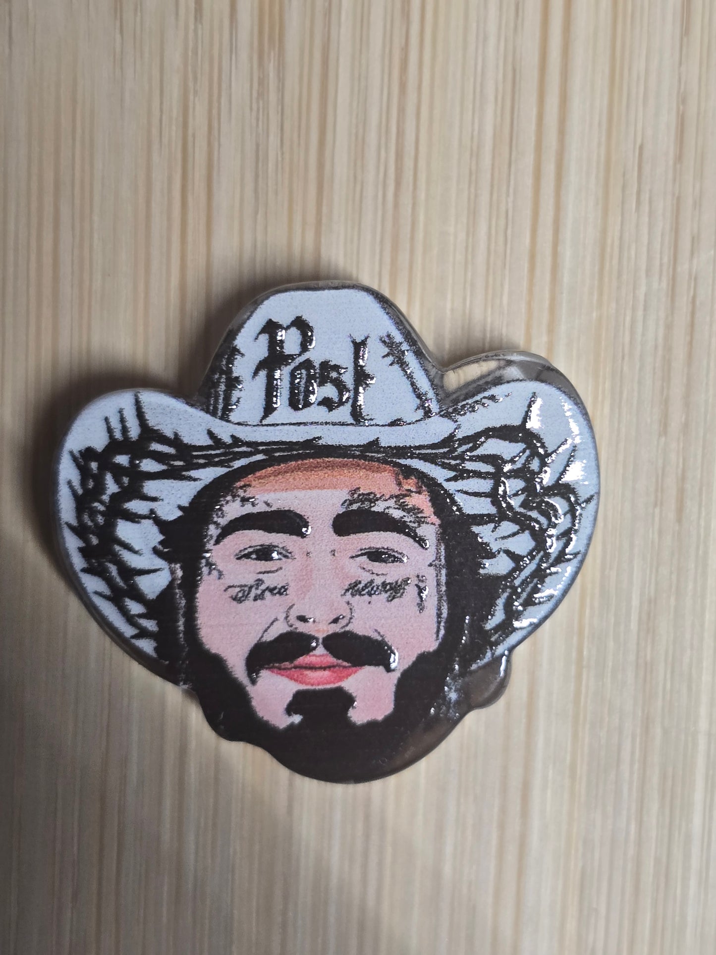 Acrylic focal beads rapper/ singer