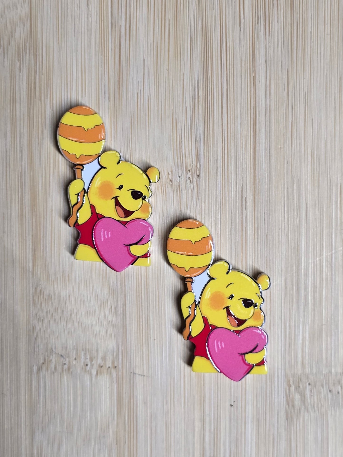 Acrylic focal beads DS yellow bear