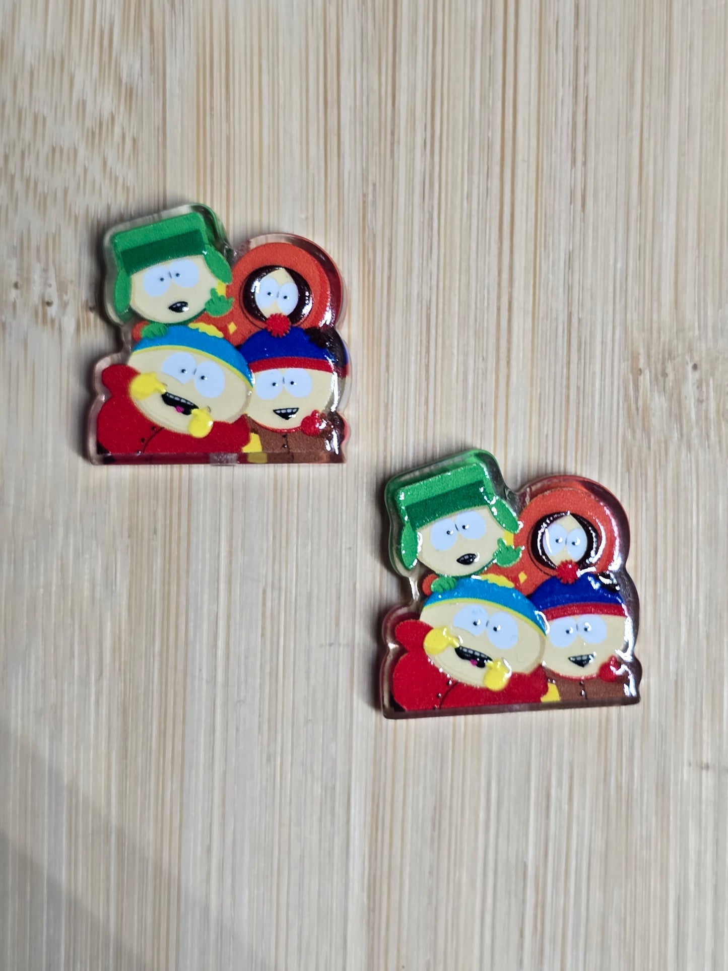 Acrylic focal beads 4 boys