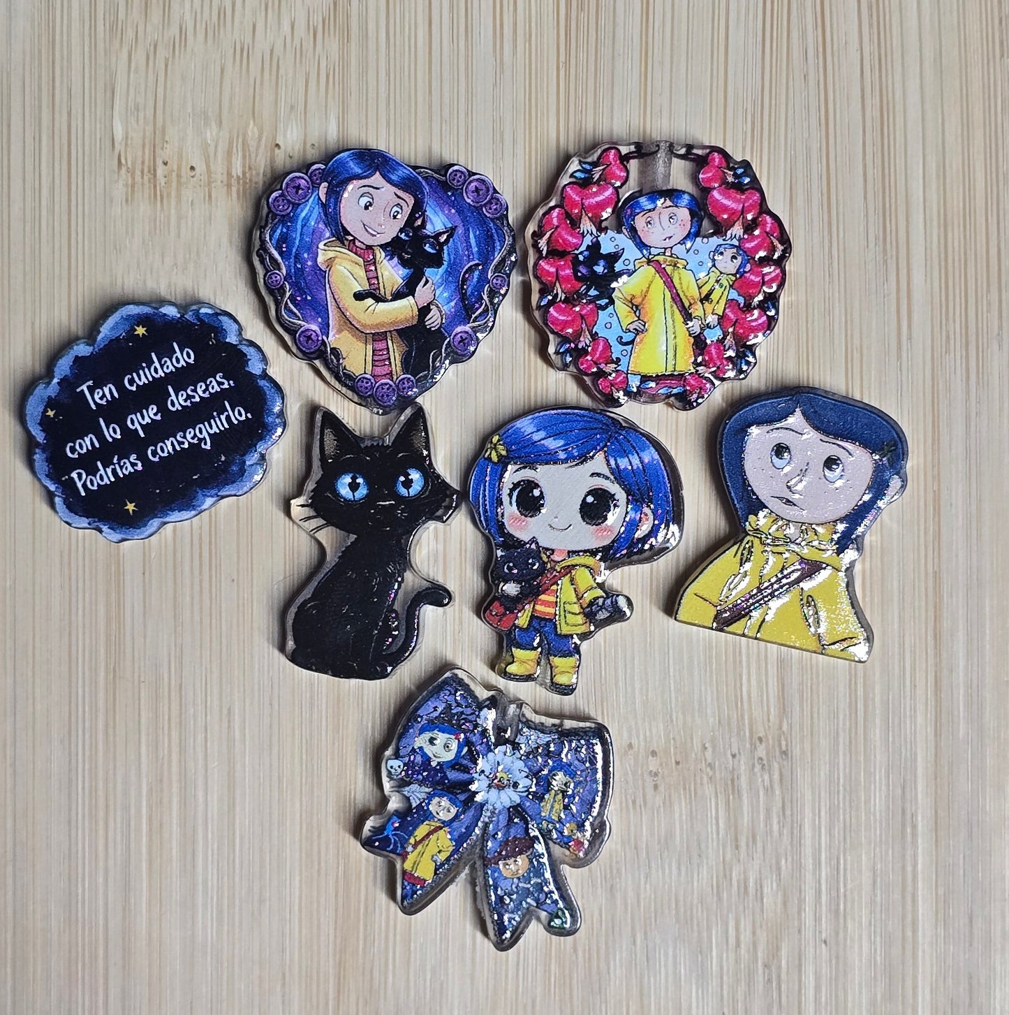 Acrylic focal beads mix- coraline