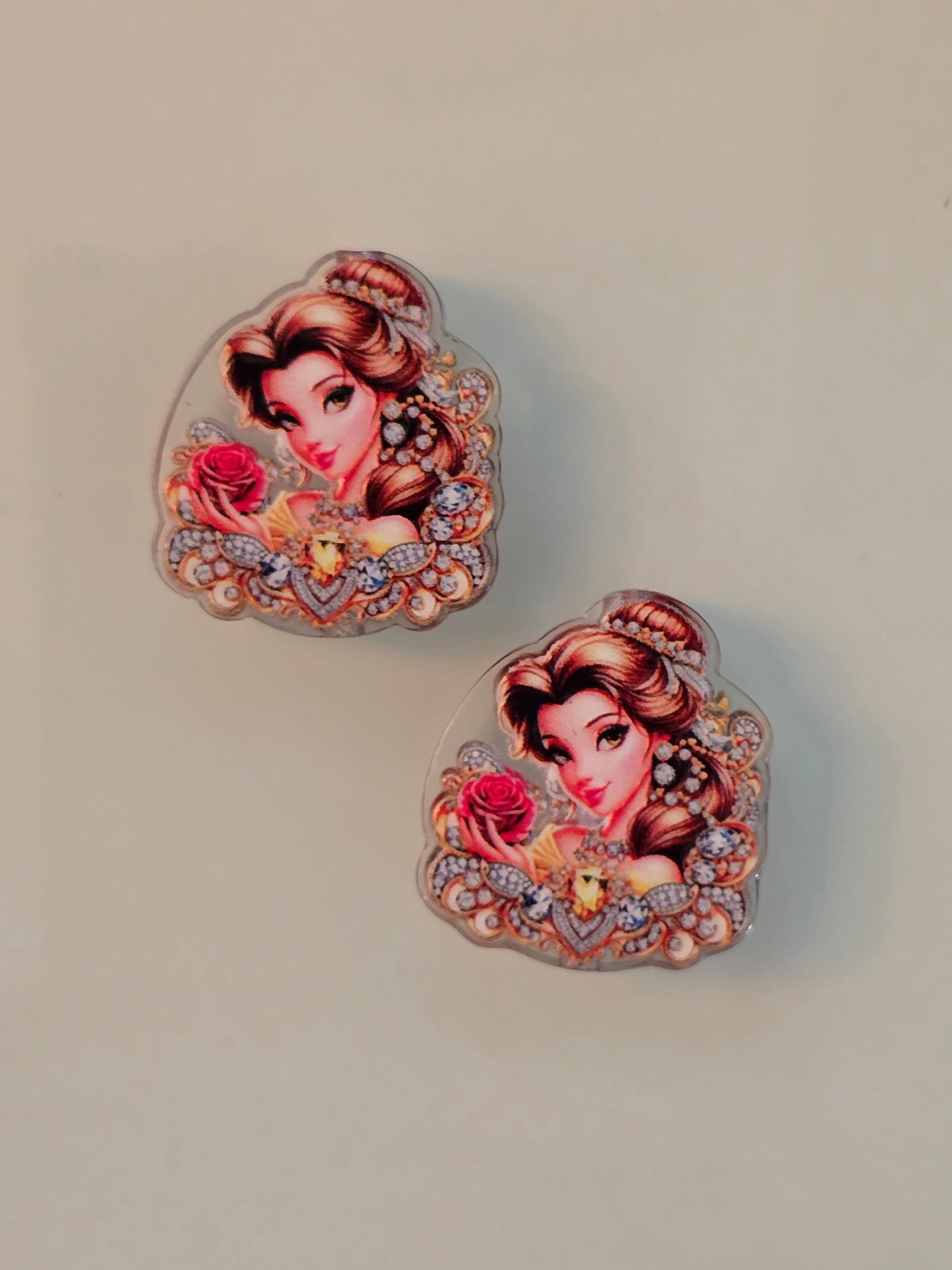 Acrylic focal beads DS princess yellow