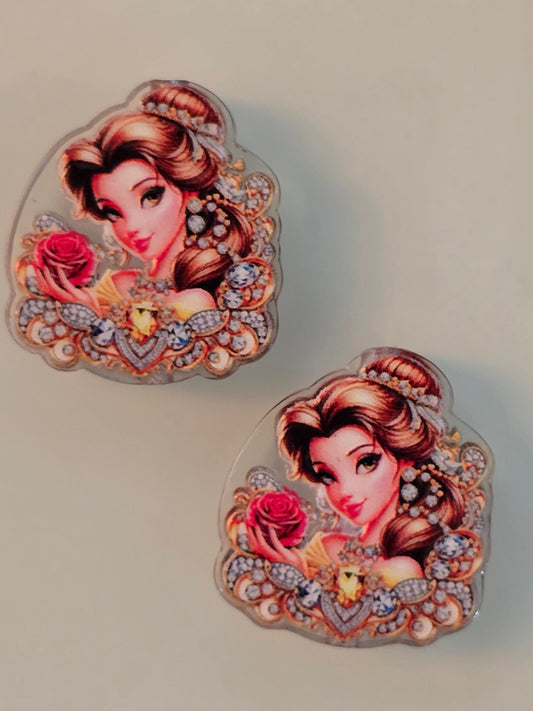 Acrylic focal beads DS princess yellow