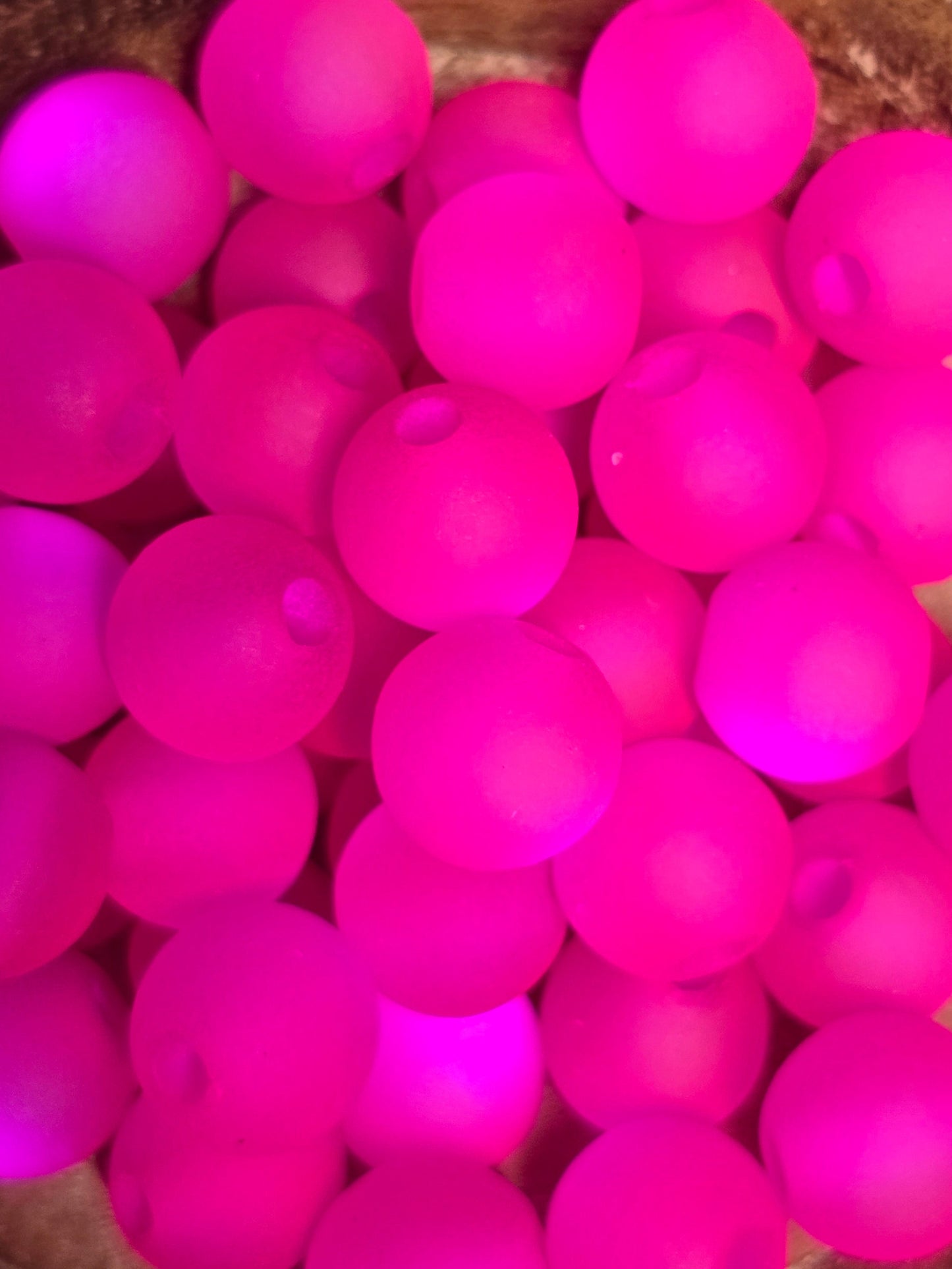 Acrylic 12mm matte colored beads
