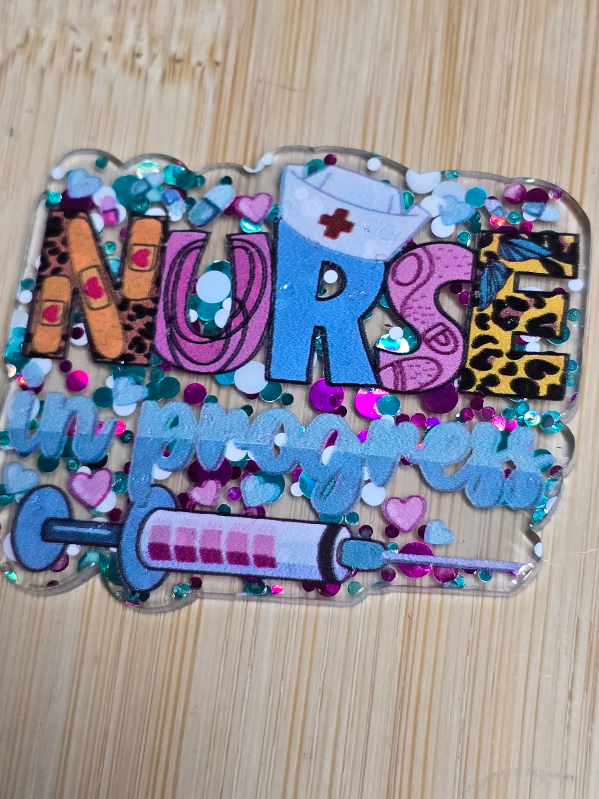 Acrylic flatback diy-  nurse in progress