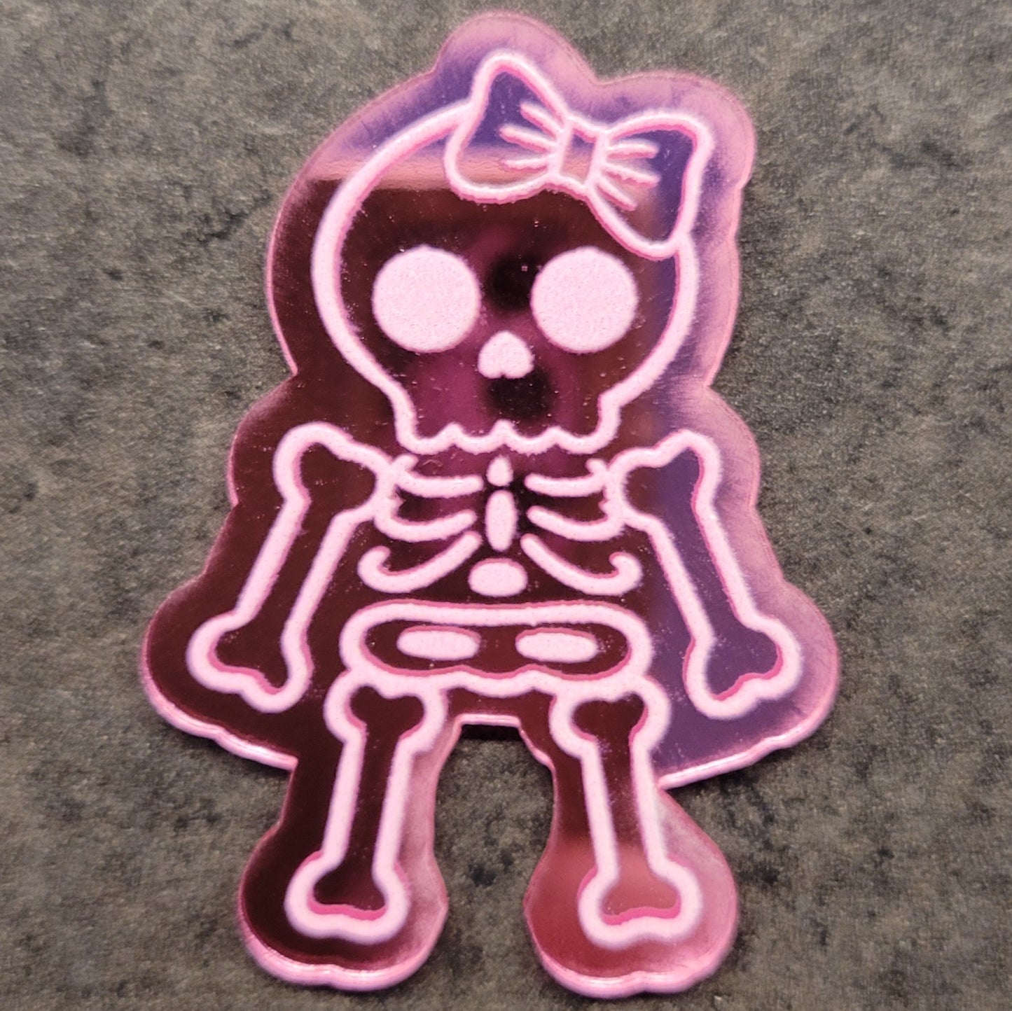 Acrylic flatback diy- pink rad girl