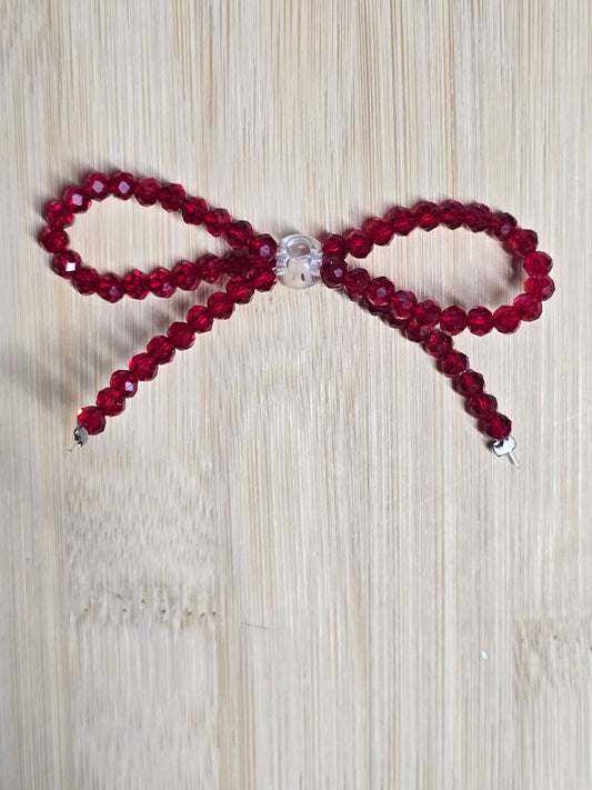 Acrylic bead bows 3pcs