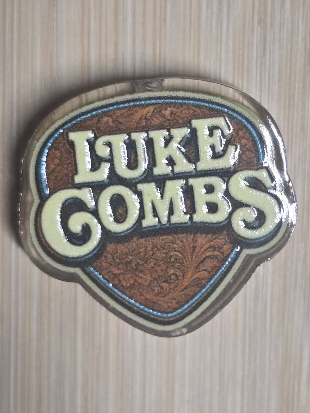 Acrylic focal beads country music artist