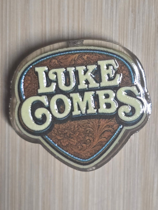 Acrylic focal beads country music artist