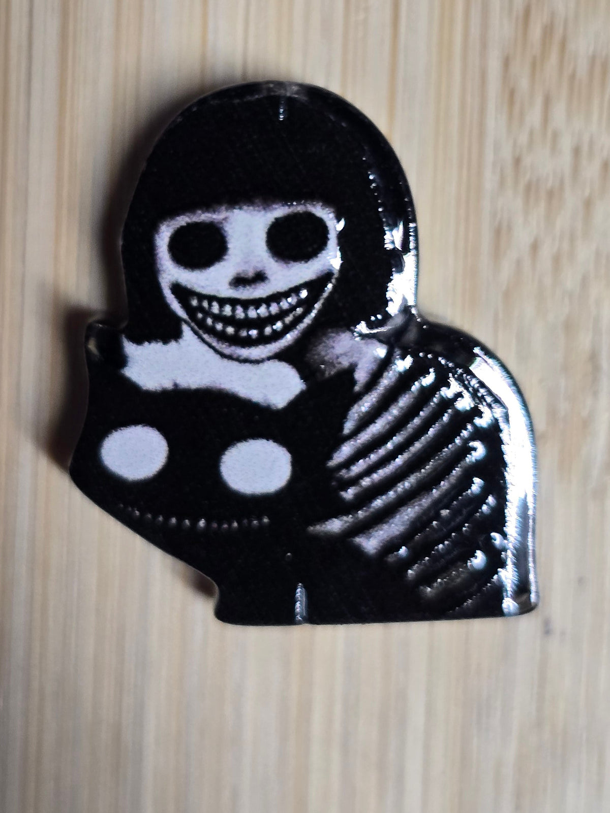 Acrylic focal beads scary character