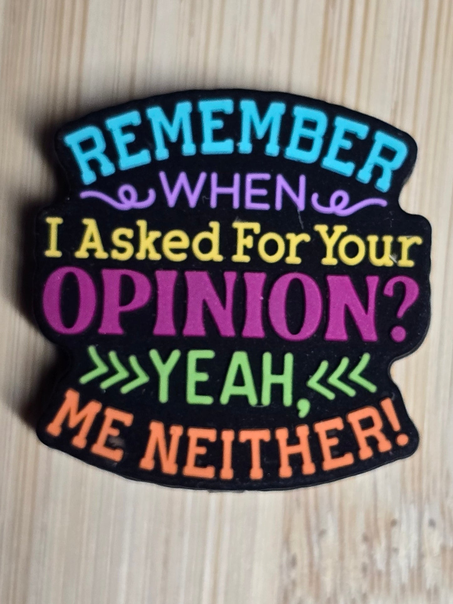 Focal silicone sarcastic humor