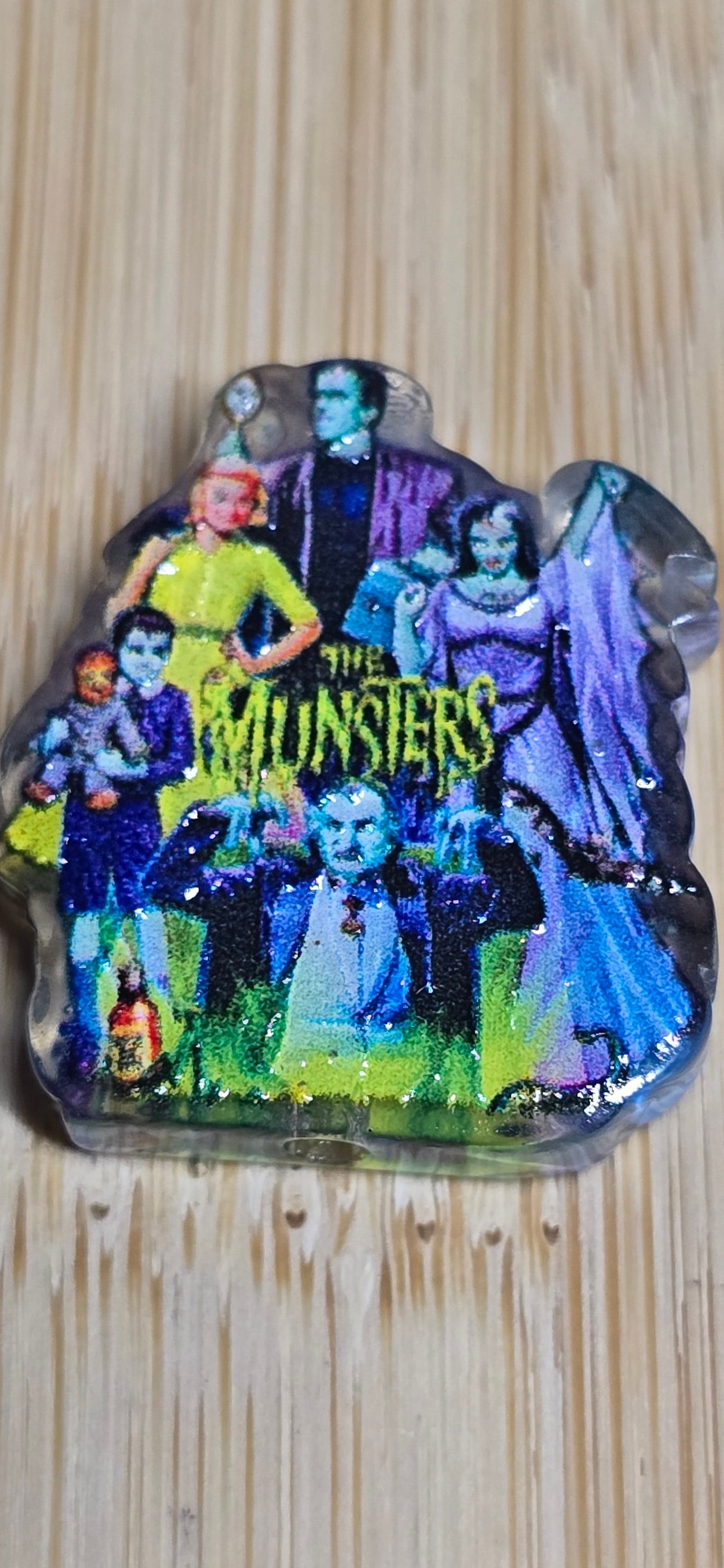 Acrylic focal beads 60's tv show