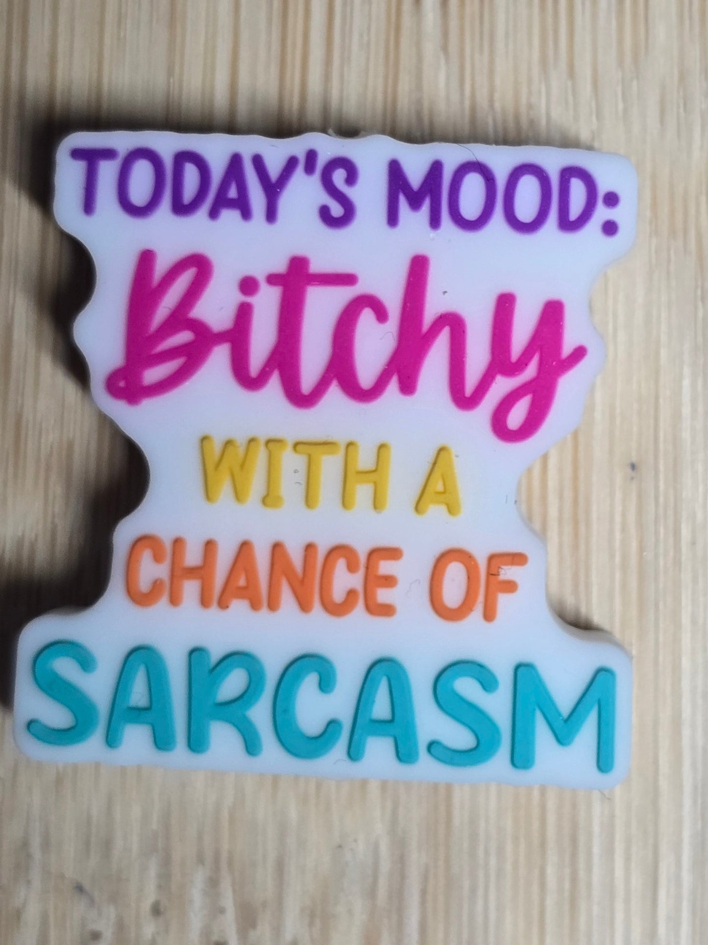 Focal silicone beads sarcastic humor