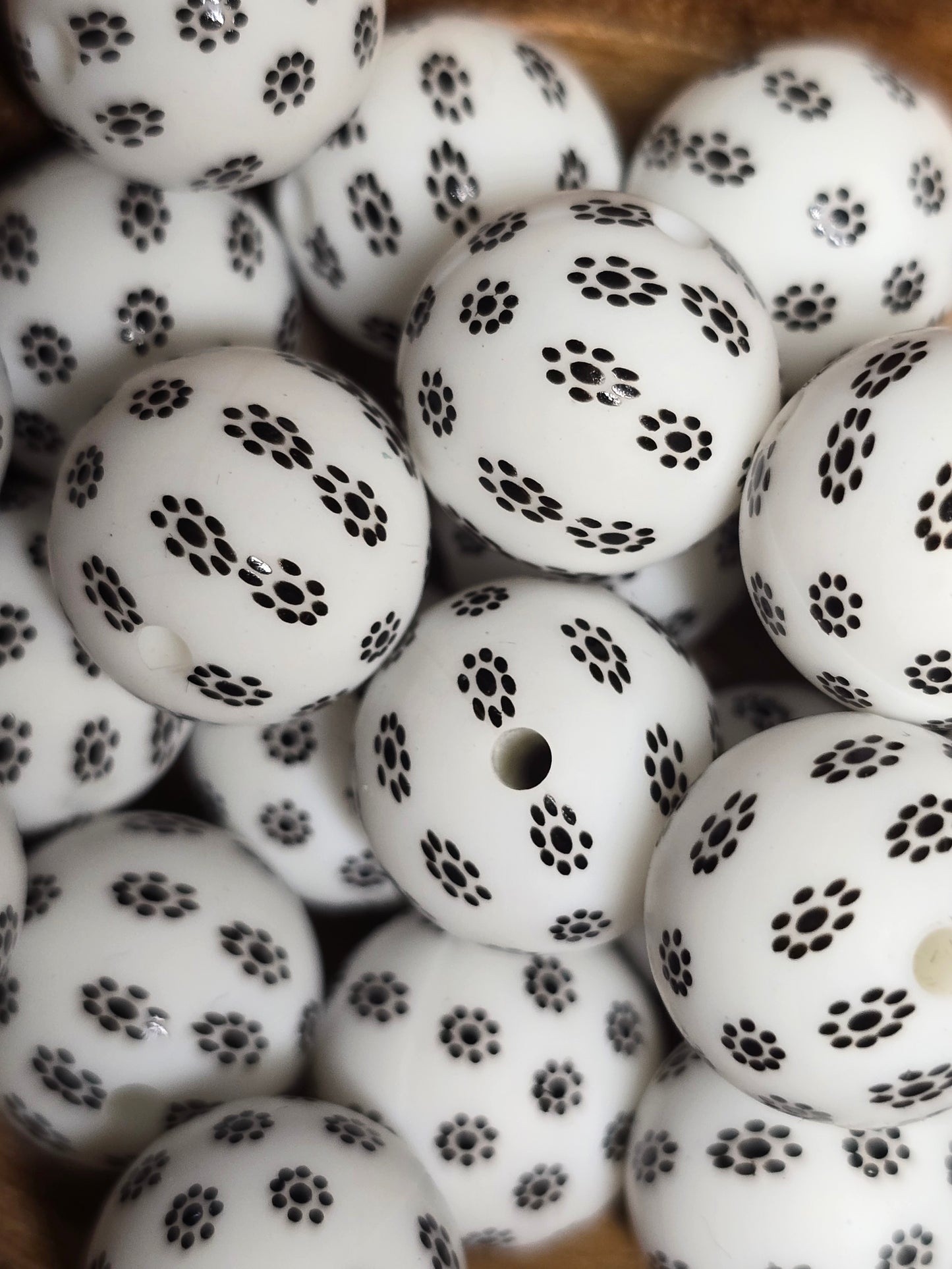 15mm silicone printed beads