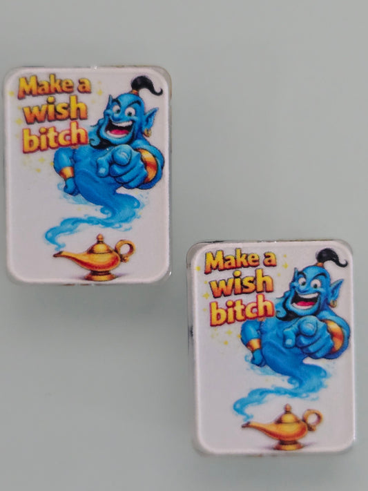 Acrylic focal beads adult humor language