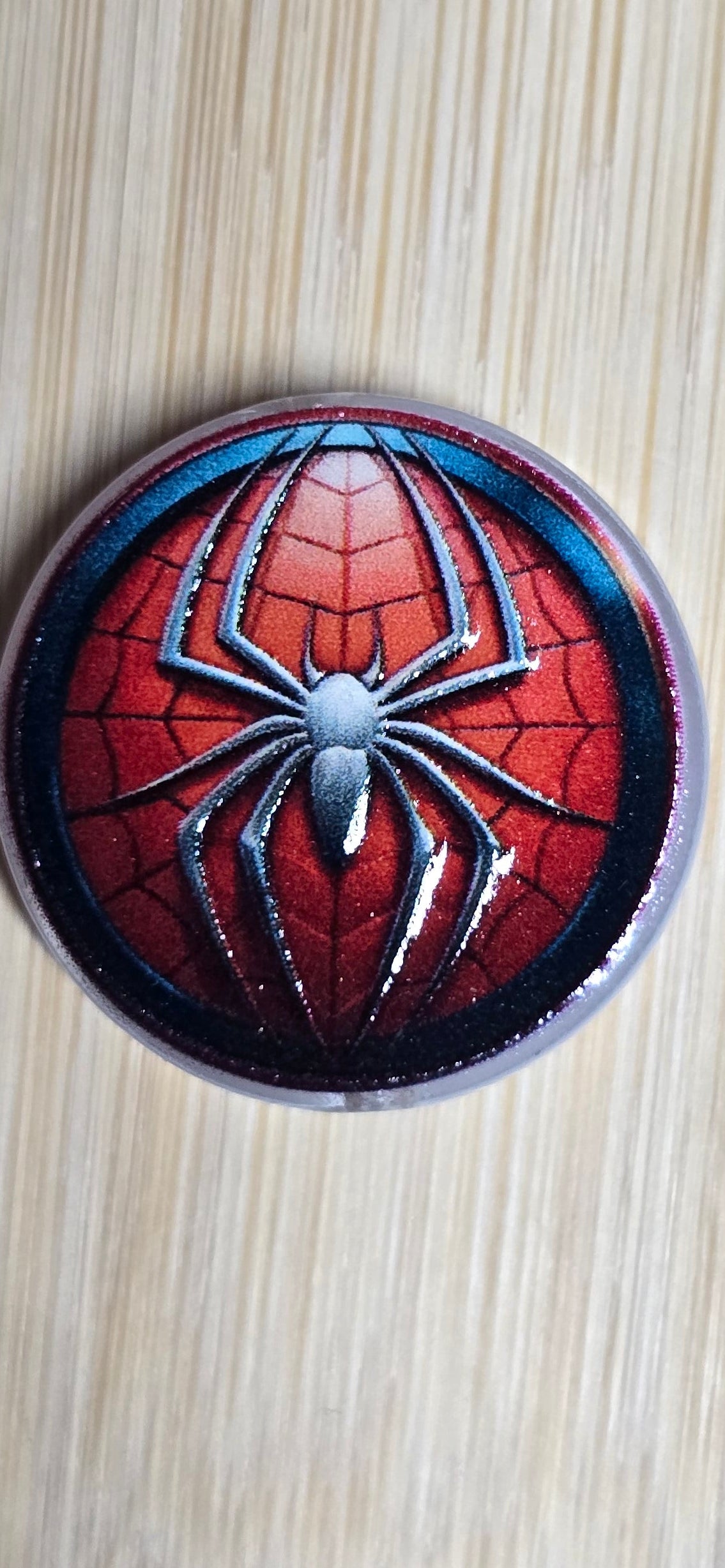 Acrylic focal beads superhero inspired