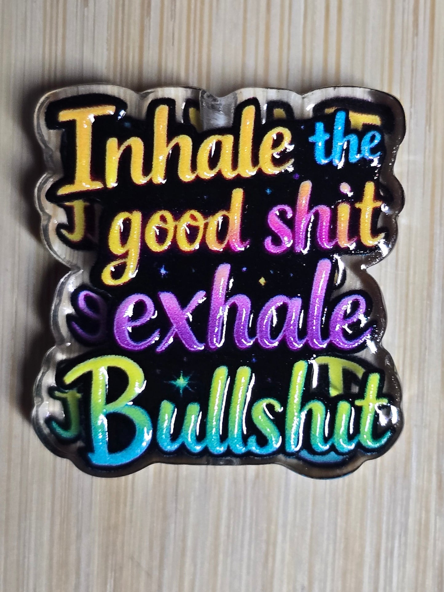 Acrylic focal beads adult language/ humor