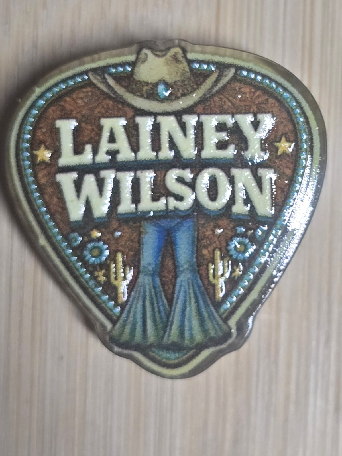Acrylic focal beads female country music artist